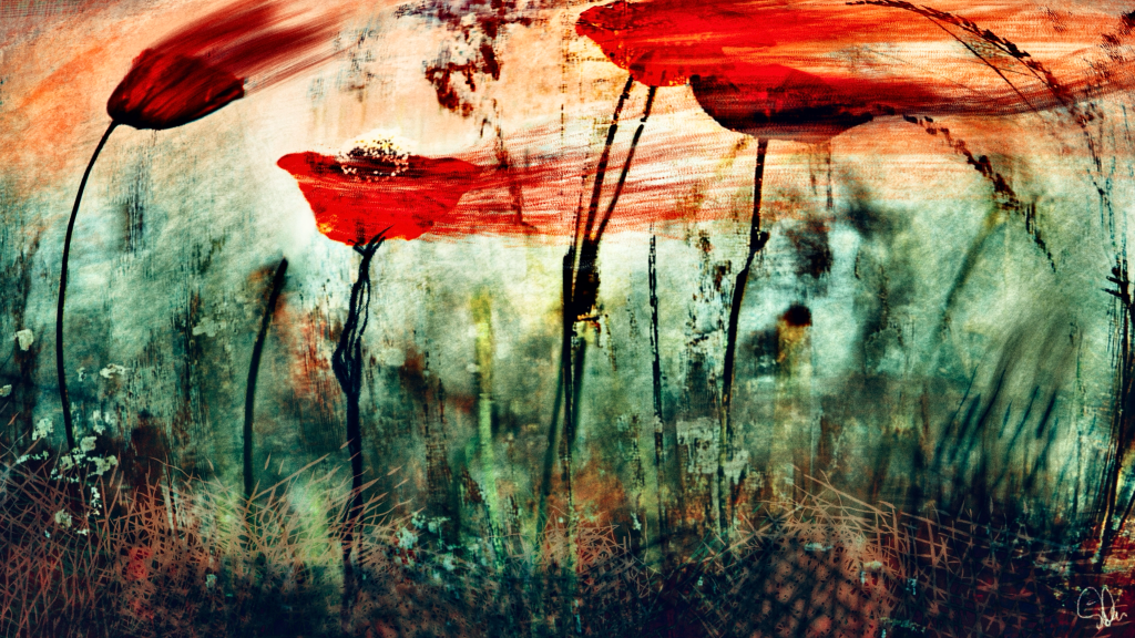 The Weight Of Lightness, Abstract Sentimental Edition Collection, floral abstract by Silvia Anan (aka SQ)